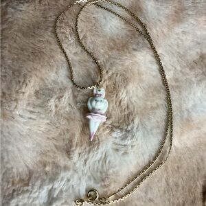 Vintage Avon bunny ballerina necklace